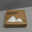 KeaBabies 2-Pack Organic Crib Sheets for Boys, Girls - 52x28 Fitted Crib Mattress Sheet Neutral, Breathable Jersey Cotton Cover for Baby Bed, Toddler Mattress, Soft & Cute Prints (Soft White)