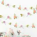 Cheerland Wildflower Party Decorations Flower Banner Birthday Fairy Floral Garland Paper Flower Garland for Spring Woodland Baby Shower Tea Party Banner for Enchanted Garden Wedding Decor Supplies