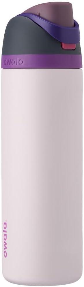 Owala FreeSip Insulated Stainless Steel Water Bottle with Straw for Sports, Travel, and School BPA-Free Sports Water Bottle, 24 oz, Dreamy Field