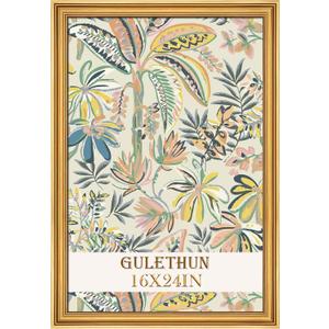 16x24 Frame, Transitional Modern Design Picture Frames, 16 by 24 Rustic Poster Frame for Home Decor, Gold Vintage Photo Frames, Horizontal or Vertical Display, Choose Size & Color