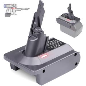 for Dyson V7 Battery Adapter for Milwaukee M18 18V Battery Convert to for Dyson V7 SV11 Animal Cordless Stick Vacuum Cleaner Handheld Vacuum Converter (MIL18V7 Adapter only, No Battery)