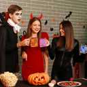 Honeydak 12 Pcs Halloween Ghost Coffee Mugs 16 oz Glass Color Changing Ghost Cups with Handle Spooky Coffee Cups for Halloween Holiday Party Drinkware Accessories Supplies Drinking Container