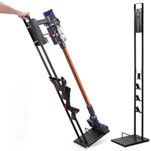 Vacuum Stand for Dyson V15 V11 V10 V8 V7 V6,Stable Metal Bracket Stand Holder Storage for Dyson Handheld DC30 DC31 DC34 DC35 DC58 DC59 DC62 DC74 Cordless Vacuum Cleaners Attachments and Accessories (Black)