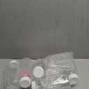 16 Oz Square Glass Milk Bottles with A Silicone Cap, 6 Pack Glass Bottles for Juicing with Airtight Lids, Drinking Bottles with Lids and Scale Mark, Breast Milk Storage Jug Easy to Carry