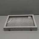 Siveit Necklace Organizer Box Premium 20 Hooks Necklace Display Jewelry Tray with Transparent Lid Jewelry Necklace Display Box for Necklace Pendants Suitable for Women and Girls (Grey)