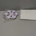 Winter Snowflake Hanging Door Sign Winter Rustic White Snowflake Wooden Hanging Sign Wreath Plaque Decorations for Front Door Porch Home Decor