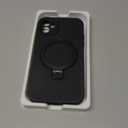 Designed for iPhone 11 Case with Magnetic Invisible Stand Compatible with Mag-Safe Military Drop Tested Shockproof Silicone Phone Cases for Women Men 6.1'', Black