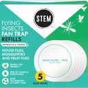 STEM Glue Trap Rell Pads for STEM Flying Insect Fan Trap Device, 5 Count