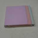 SUNEE 3 Ring Binder 1 Inch 4 Pack, Clear View 1" Binders Three Ring PVC-Free (Fit 8.5x11 Inches) for School or Office Supplies, Assorted Pastel