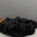 Fur Coats For Women, 2025 Plus Size Faux Fuzzy Jacket Fluffy Long Sleeve Winter Coat with Pockets (Black)