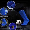 Unisex Athletic Knee High Breathable Compression Solid Tube Soccer Football Sport Socks 3/12 Pairs for Kid Youth Adult (White)