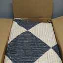 GarveeHome 5x7 Modern Checkered Area Rug, Geometric Farmhouse Washable Rugs for Living Room Bedroom, Soft Low Pile Non Slip Diamond Floor Mat Plaid Print Throw Rug Indoor Carpet Dining Room Playroom