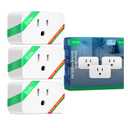 NOUS Wi-Fi Smart Plug 15A, Dual-Band 2.4GHz & 5GHz, Energy Monitoring, Compatible with Alexa, Google Home, Tuya App, Remote Control, Timer, Compact Design, Smart Outlet, 3 Pack