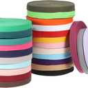 PATIKIL Cotton Twill Tape 1 Inch 50 Yards Cotton Ribbon Bias Binding Tape Herringbone Webbing Trim for Sewing Gift Wrapping Craft DIY Light Purple