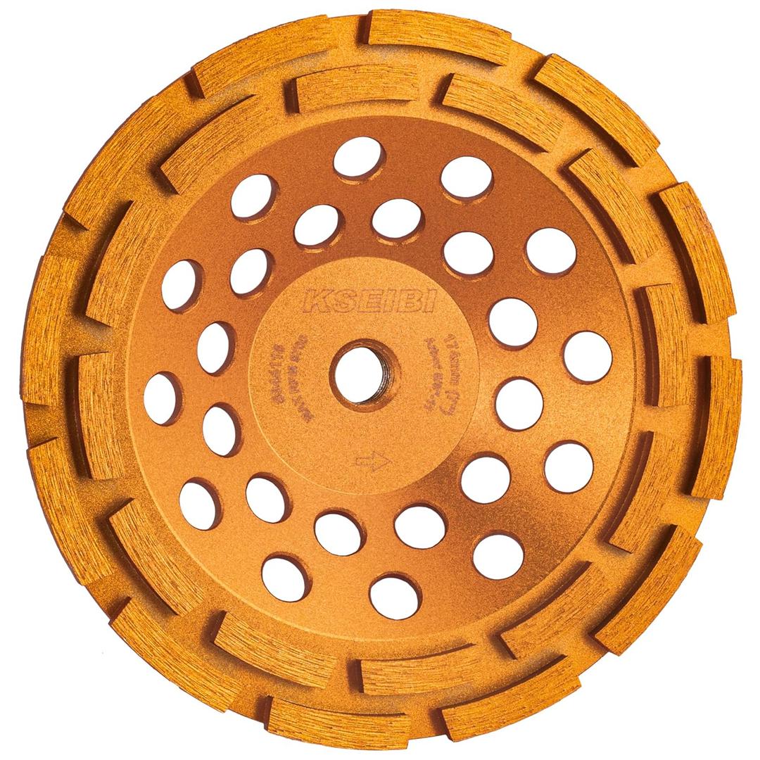KSEIBI 644118 Diamond Concrete Grinding Wheel 7" x 5/8"-11 for Polishing and Cleaning Stone Concrete Surface, Cement, Marble, Rock, Granite, and Thinset Removing, Angle Grinder Wheels Cup