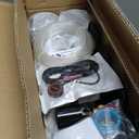 Super Loud Train Horns Kit,180dB Four Trumpet Truck Horns with 150 PSI Air Tank,12V Air horn with 0.8 gallon Air Compressor Can for Truck, Jeep,Pickup,SUV (Black truck parallel horn kit)