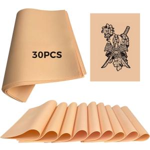 30 Pack Fake Skin for Tattoo Practice, 7.5"x5.6" ReelSkin Sheets, Realistic Reusable Tattoo Practice Skin for Beginners to Master Lines, Shading, Coloring & Techniques.