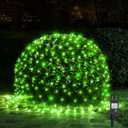 WBao Christmas Net Lights, 360LED 11.5ft x 6.9ft Christmas Lights with 8 Modes, Timer, End to End Connectable, Waterproof Design for Lawn, Bushes, Trees Outdoor Xmas Decorations, Green