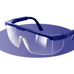Safety Goggles Over Glasses, Anti-Fog Safety Glasses with Clear Wide-Vision Lenses, Adjustable Temples, Lightweight Goggles for Men & Women