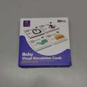 Hahaland Flash Cards Baby Visual Stimulation Cards for 0-3-6-12-36 Months, 0-3 Months Infant Newborn Tummy Time Toys Gifts 6''6'' Large for Sensory Development Black White Card Set