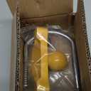 METOWARE Trailer Coupler Lock Universal Adjustable Heavy-Duty Steel Trailer Hitch Lock, Anti Theft Trailer Ball Lock Towing Lock for Towing Trailer Security Fits 1-7/8",2, 2-5/16" Coupler Yellow