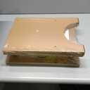 HDPS Shower Benches for Inside Shower, 17" Height Waterproof Bath Stool with 2-Tier Storage Shelf, Heavy Duty Spa Seat for Shaving Legs, Seniors & Adults, Wood-Like Texture (Teak Style) (16.5")