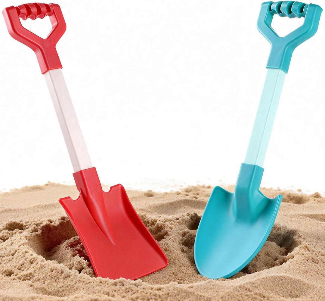 20 Inch Beach Sand Shovels for Kids (Red)
