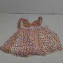 Kids Girls Confetti Birthday Princess Dress Ruffle Sleeve Boho Cake Smash Photo Shoot Outfit 3-10T (5-6 Years, Rainbow Dots)