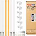 Cord Hider 19.7ft, 6 Pack 236in Cable Raceway, Paintable