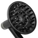 Large Diffuser Attachment for Shark SpeedStyle Hair Dryer, Upgraded Bigger Diffuser for Shark Speed Style Pro/Pro Flex, Dryer Faster and Define Curls Hair, Black