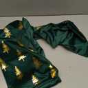 AVOIN colorlife Christmas Green Velvet Throw Pillow Covers 18 x 18 Inch, Gold Foil Print Christmas Tree Design, Glitter Accent Cushion Case Luxury Decoration for Sofa Couch Home Set of 2 Green