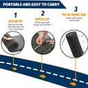 CYMULA Memory Foam Camping Mattress Pad, CertiPUR-US Sleeping Mat, Portable Roll Up Mattress for Adults, Camping Bed Pads for Sleepover, Car Bed with Travel Bag