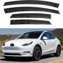 IG Window Visors Fit for 2020-2025 Tesla Model Y, Out-Channel Rain Guards Vent Wind Deflectors 4PC, Car Accessories for 20-25 Tesla Model Y