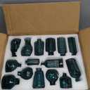 Glass Bud Vases in Bulk Set of 30 Pcs, Small Glass Vases for Flowers as Wedding Centerpieces for Tables, Clear Flower Vases Suitable for Wedding Decorations, Home Decor (Dark Green, 30 pcs)