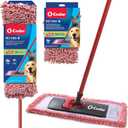 O-Cedar Pet Pro Microfiber Hair & Dust Mop + 1 Mop Head Replacement | 3X Pet Hair Removal* | Electrostatic Dry Dust Mop for Dog & Cat Homes | Hardwood, Tile & Hard Floor Cleaning