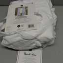 Lush Decor Nova Ruffle Window Curtain Panel Pair, 42"W x 84"L, White