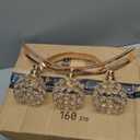 Crystal Candle Holders, Tealight Candlestick Candelabra Stand with 3 Arms,Candle Holder for Wedding Home Decor/Table Centerpiece Party Decoration (Gold)