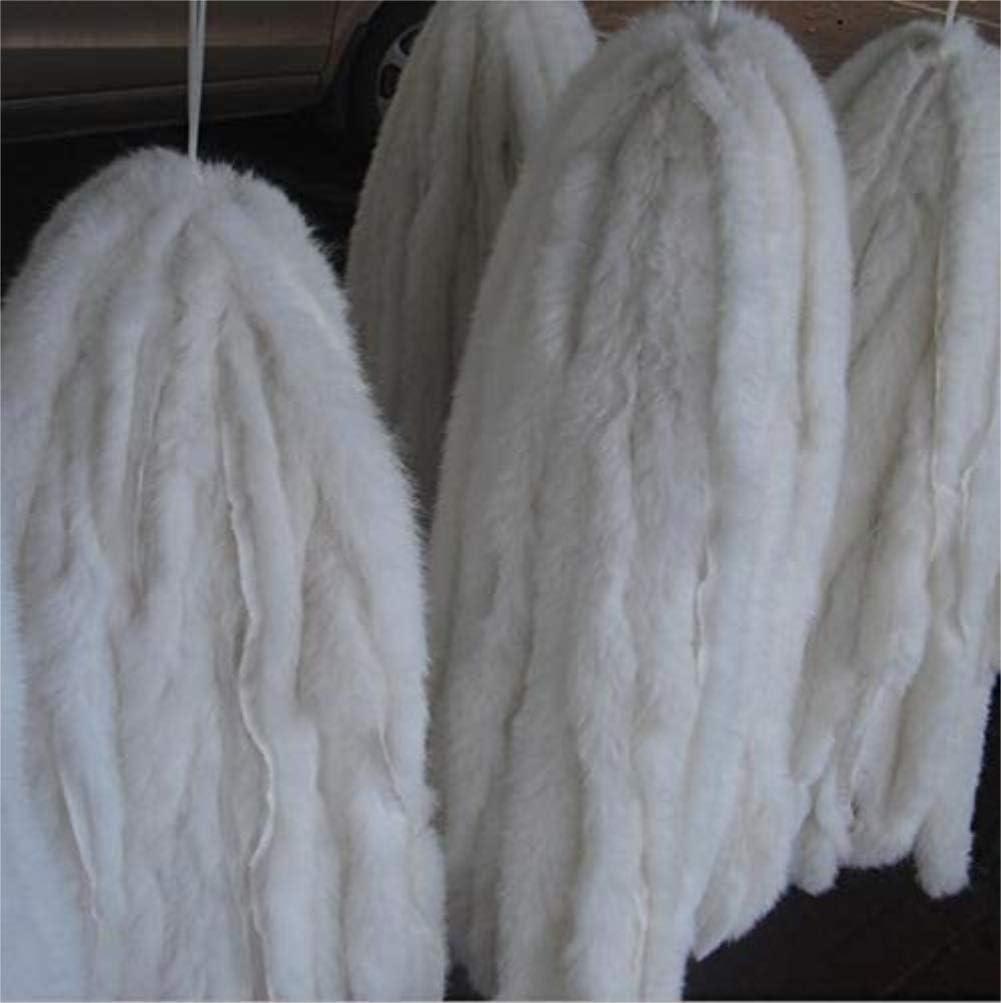 6cm Wide Natural White Rabbit Hide Skin Fur Pelt Pipping Trim for Collar, Cuffs Selling 3 Yard Length