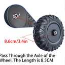 2Pack 33CM/13'' EVA Solid Compound Tire for Power Wheels Ride on Car Alligator Tires Wheels Upgrade,1.2CM/0.47in Aperture Front/Rear Wheel for Car/SUV/UTV/ATV/Motorcycle Replacement Parts, 13in