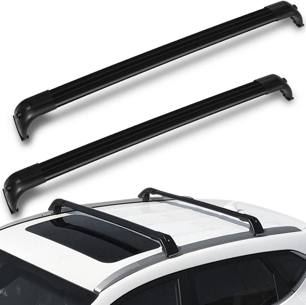 ECCPP Car Top Luggage Carrier Bar Black Fit for Land Rover LR3 2005-2009,for Land Rover LR4 2010-2016,Aluminum Roof Rack Cross Bars