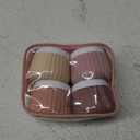 Travel Containers for Toiletries 4 Pack, TSA Approved Travel Size Toiletries, Travel Size Containers, With Clear Bag Leak Proof Silicone Jars, Travel Essentials Creams Jars Carrying Small Items (3 OZ (90ML), Red Soil)