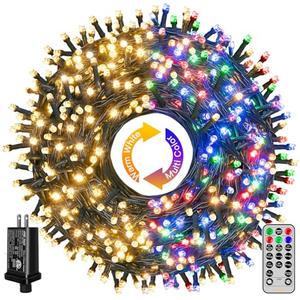 Ollny Christmas Lights, 210FT 640LED Color Changing Christmas Tree Lights with 11 Modes Remote Control, Outdoor Christmas Lights for Outside Indoor Patio Weddings Xmas Decorations