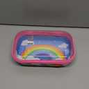 ZIPIT Clear Top Pencil Case for Kids, Durable Pencil Box for School, Large Capacity Stationery Organizer Box, Rainbow
