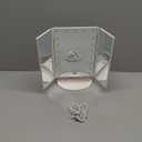 HUONUL Makeup Mirror, Vanity Mirror with Lights, 2X/3X/10X Magnification, Touch Control, Trifold, Dual Power Supply, Gifts Mothers Day for Mom,Gifts for Women, Wife, Girls,Dorm Room Essentials (White)