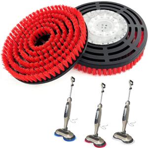 2 Pack S8201 Upgraded Replacement Steam Mop Brush Heads for Shark S8201 S8001 S7001 S7201 S7000 S7005 S7020 Steam Mop & Scrub All-in-One Scrubbing, Dirt Grip Scrub Washable Replacement Brush, Red