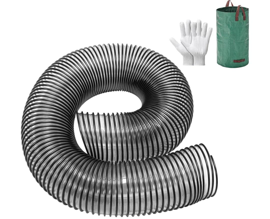 764-05082 Bagger Flex Hose 47" Length (Maximum Elongation) by 8" Wide Replacement MTD CUB RZT CADET Riding Mower Leaf Vac Hose Bagger 36" 42" 46" 50" 54" Rear Fast Double Bagger Kit 76405082