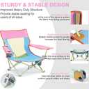Joyfair Beach Camping Chair (2 Pack), Folding Chair for Adults (Dopamine), 21"W x 16"D x 20"H