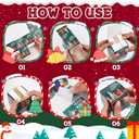 Geiserailie 12 Pcs 3.5oz Christmas DIY Candles Jars Set Include Glass Containers Empty Sample Candle Jars 12 Xmas Candle Boxes 250 Pcs Christmas Gift Tags 274 for Party Favor Gift(Amber)