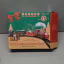 BainGesk Train Set, Christmas Train Set with Steam, Light and Sounds, Train Sets for Under Christmas Tree, Electric Train Toys for 3 4 5 6 7 8 Year Old Kids, Ideas Boys & Girls Christmas Gifts