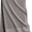 Lacoste Heritage 100% Supima Cotton Bath Sheet, Meteorite, 35" x 70" – Highly Absorbent & Quick Drying, Premium Super Soft Bath Towel, Bathroom Essential, Gift for All Occasions, Machine Washable